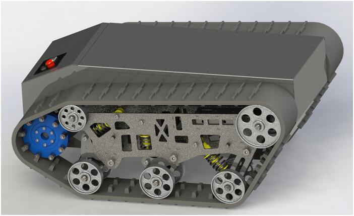 TC1200 Metal crawler robot chassis